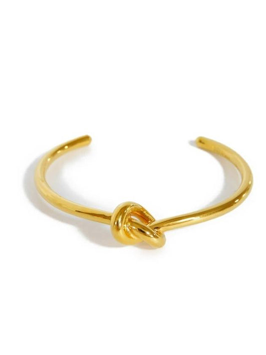 Knot Open Bracelet Gold - CELINE - BALAAN.