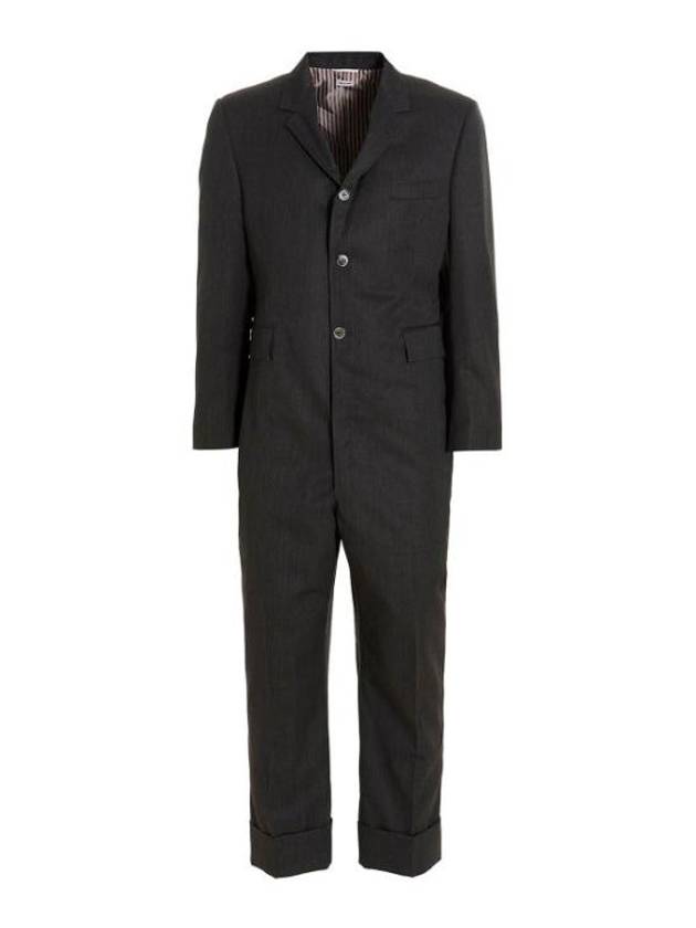 Men's Sports Coat Wool Jumpsuit Grey - THOM BROWNE - BALAAN 2