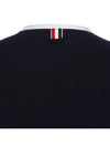 Asymmetric Hem Short Sleeve T-Shirt Navy - THOM BROWNE - BALAAN 5