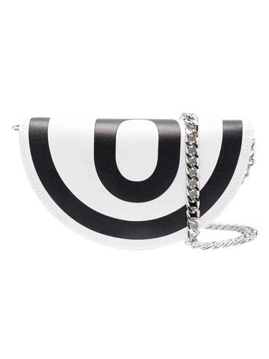 Origami Logo Woc Chain Mini Bag White Black - MAISON MARGIELA - BALAAN 1