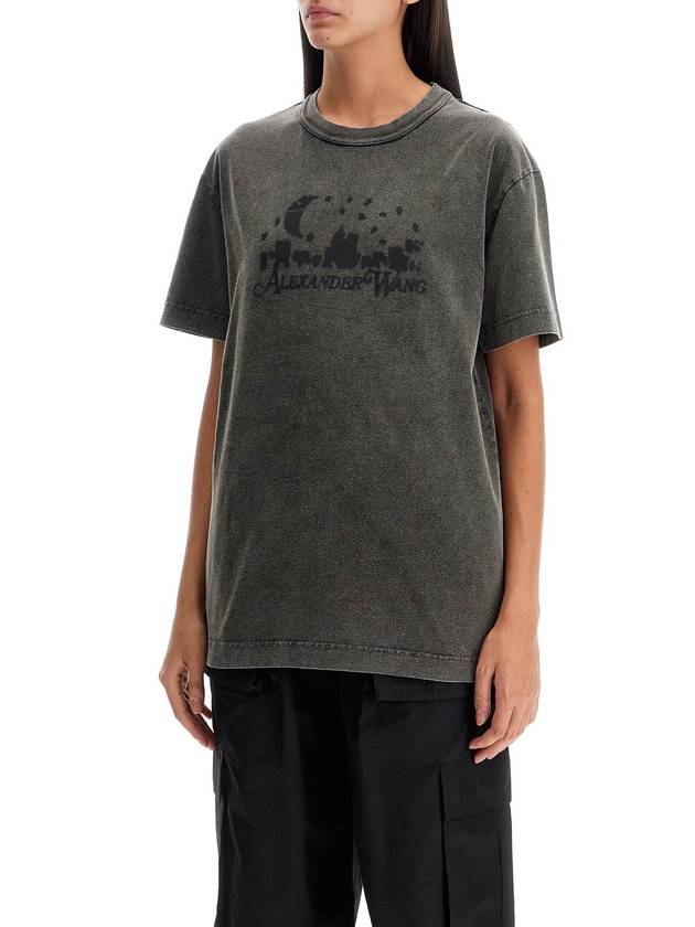 vintage skyline t-shirt with - ALEXANDER WANG - BALAAN 4