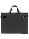 Men s Ferragamo 24 1258 Black Calfskin Gancini Buckle Briefcase gt Gangbuk used luxury goods - SALVATORE FERRAGAMO - BALAAN 2