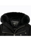 Edwardian Blue Fur Hooded Down Parka Black - MACKAGE - BALAAN.