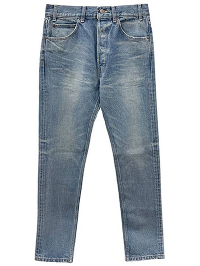 Lou Vintage Union Wash Denim Jeans Blue - CELINE - BALAAN 2