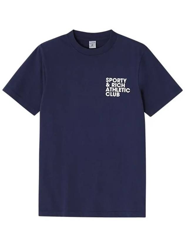 Exercise Often Cotton Short Sleeve T-Shirt Navy - SPORTY & RICH - BALAAN 6