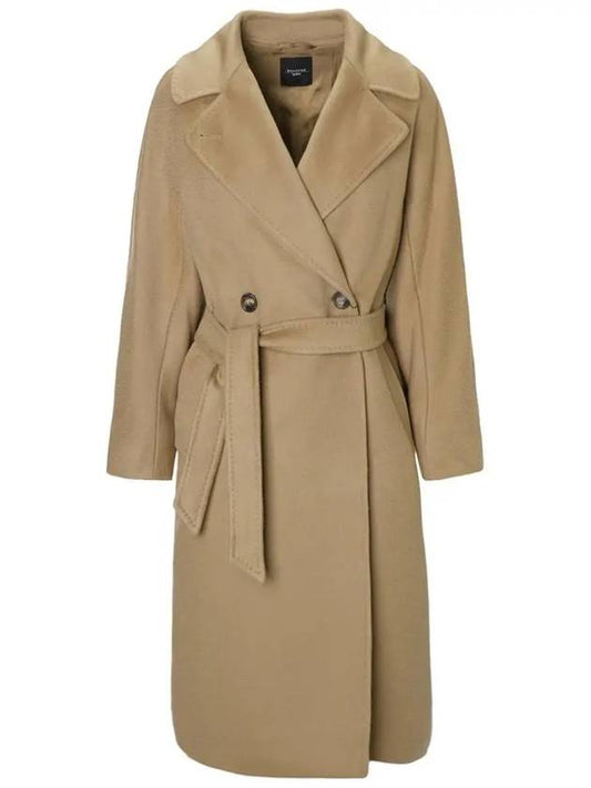 Women's Resina Wool Broadcloth Double Coat Camel - MAX MARA - BALAAN 2