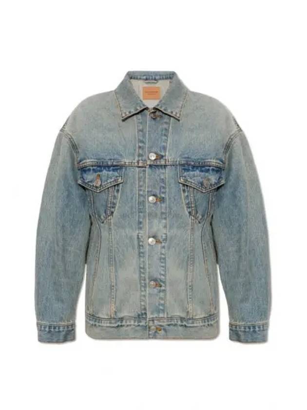 Hourglass Denim Jacket Light Blue - BALENCIAGA - BALAAN 2