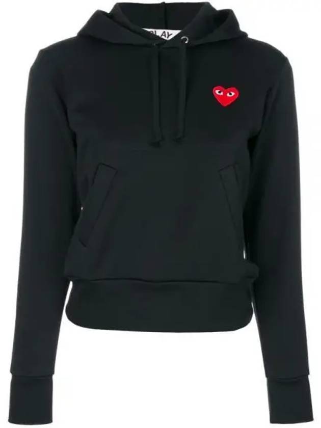 Red Heart Wappen Hoodie Top P1 T173 1 Black - COMME DES GARCONS - BALAAN 2