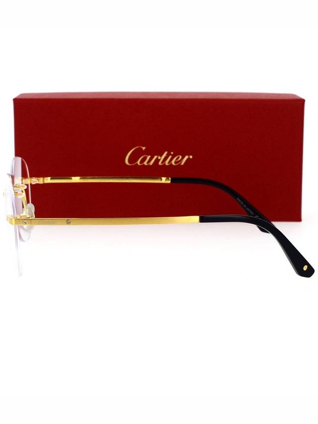 Eyewear Temple Gold Bridge Glasses - CARTIER - BALAAN 4