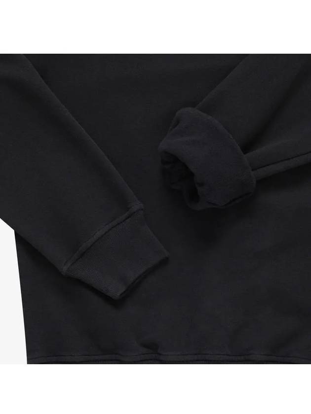 Stretch Cotton Fleece Mock Turtleneck Sweatshirt Black - STONE ISLAND - BALAAN 4