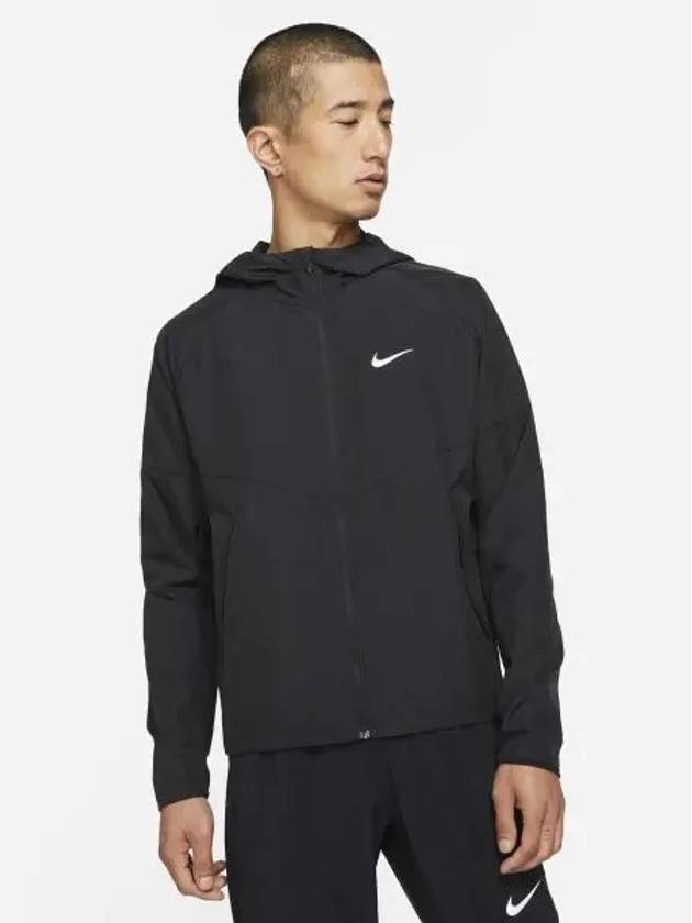 Repel Miler Hoodie Windbreaker Black - NIKE - BALAAN 2