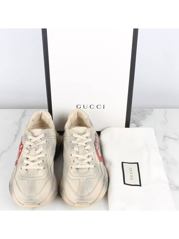 Lips Logo Rhyton Sneakers 35 220 - GUCCI - BALAAN 2