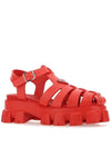 Monolith Rubber Sandals Red - PRADA - BALAAN 3