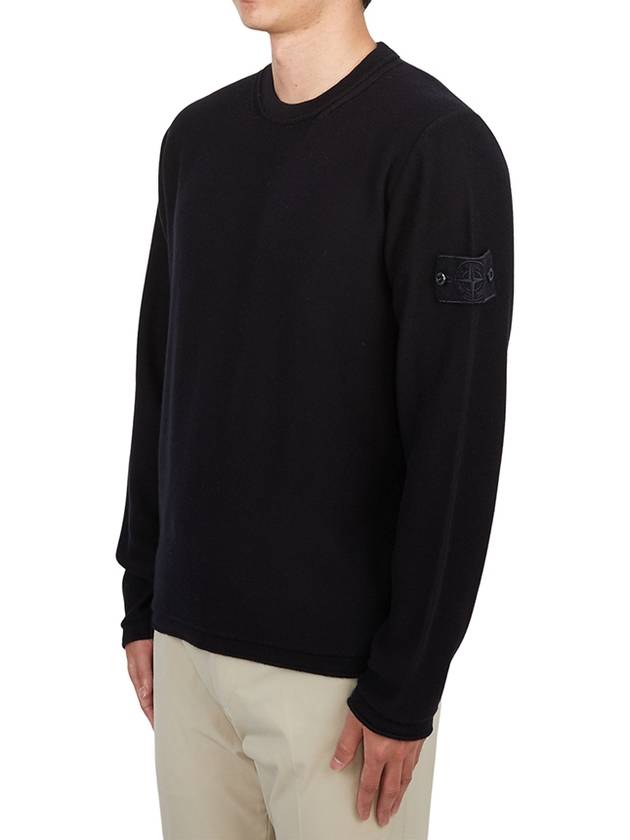 Ghost Piece Knit Top Navy - STONE ISLAND - BALAAN 3