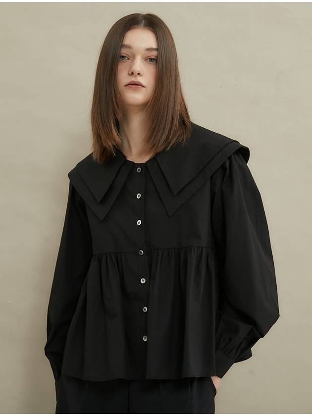 Sailor double collar blouse Black - MANAVIS7 - BALAAN 5