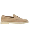 Summer Charms Walk Suede Loafers Beige - LORO PIANA - BALAAN 1