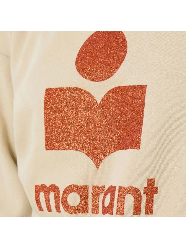 Moby Logo Print Sweatshirt Beige - ISABEL MARANT - BALAAN 5