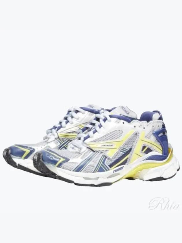 Runner Low Top Sneakers White Blue Yellow - BALENCIAGA - BALAAN 2