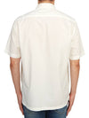 Poplin small logo button short-sleeved shirt - CP COMPANY - BALAAN.