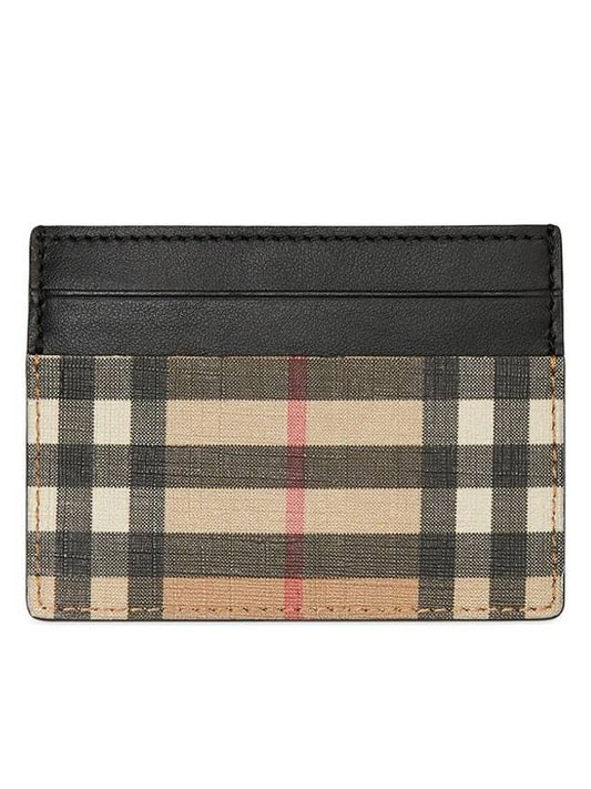 Vintage Check Canvas Card Wallet Archive Beige - BURBERRY - BALAAN 2