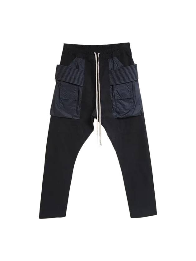 Creatch Pocket Drawstring Cargo Pants Black - RICK OWENS - BALAAN 1