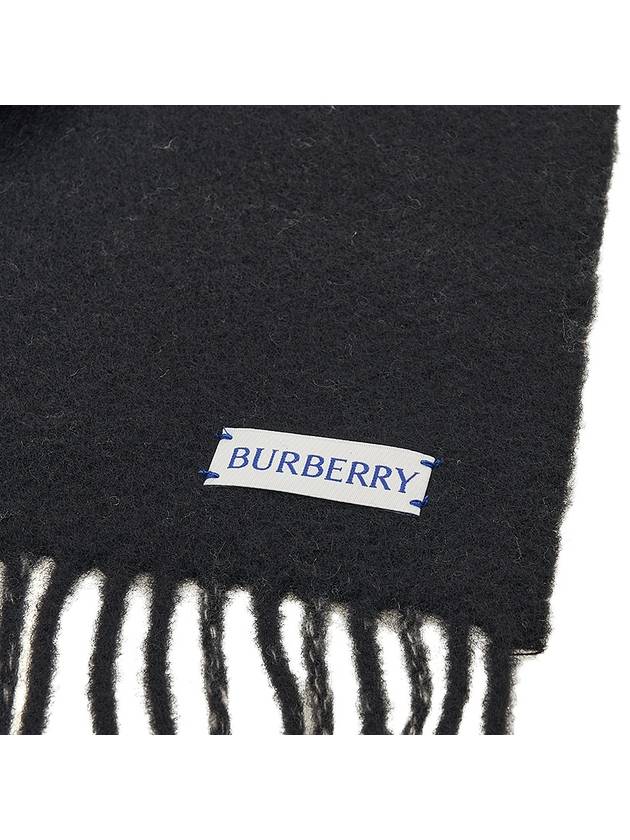 Check Reversible Cashmere Scarf Black - BURBERRY - BALAAN 8