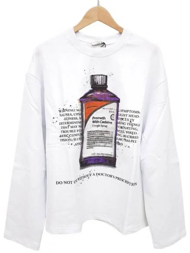 Bottle Syrup Long Sleeve T-Shirt White - IH NOM UH NIT - BALAAN 3