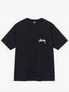 Fuzzy Dice Short Sleeve T-Shirt Black - STUSSY - BALAAN 3