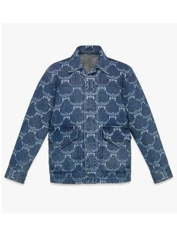 Loretos Monogram Denim Jacket MHJEAMM02LI - MCM - BALAAN 1