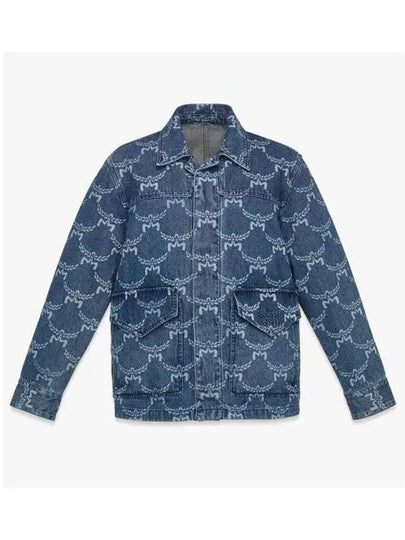 Loretos Monogram Denim Jacket Blue - MCM - BALAAN 2