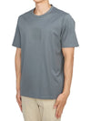 Metropolis Series Mercerized Jersey Logo Badge Short Sleeve T-Shirt Grey - CP COMPANY - BALAAN 3