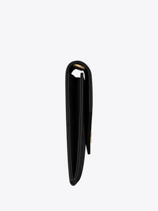 Grain De Poudre Cassandre Clutch Bag Black - SAINT LAURENT - BALAAN 4