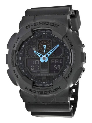 Casio G Shock Grey Digital Dial Resin Men's Watch GA100C-8ACR - CASIO - BALAAN 1