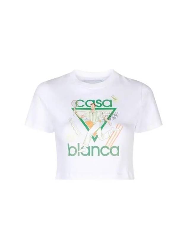 Graphic Printing Crop T Shirt WPS24JTS00901 - CASABLANCA - BALAAN 1