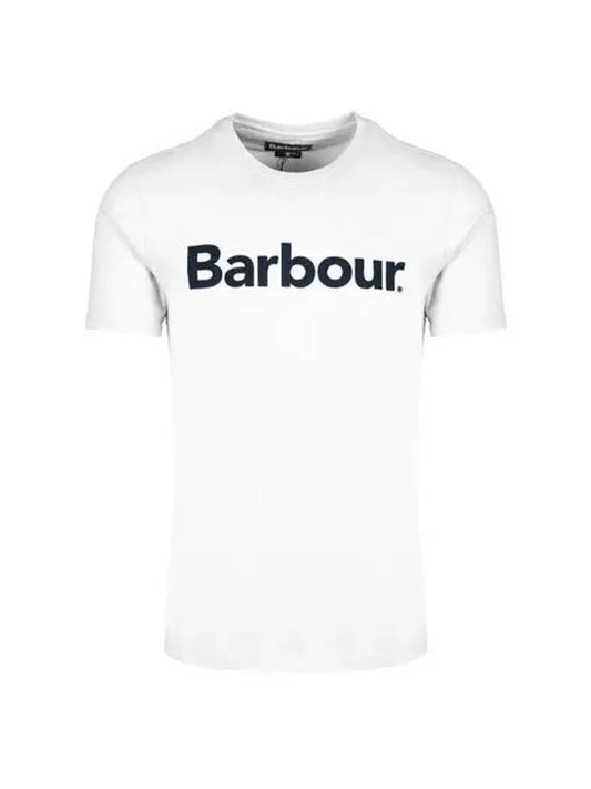 Logo Print T-Shirt White - BARBOUR - BALAAN.