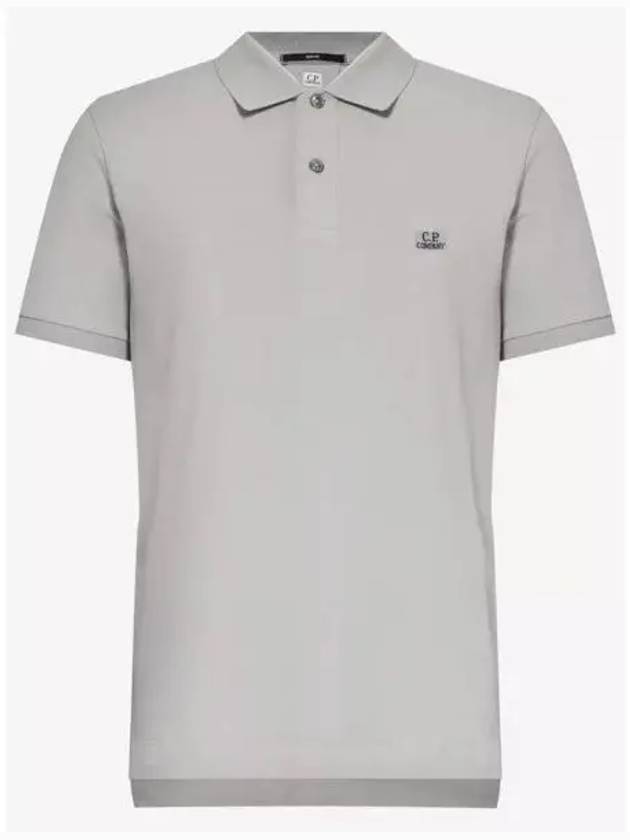 Stretch Piquet Regular Polo Shirt Grey - CP COMPANY - BALAAN 2