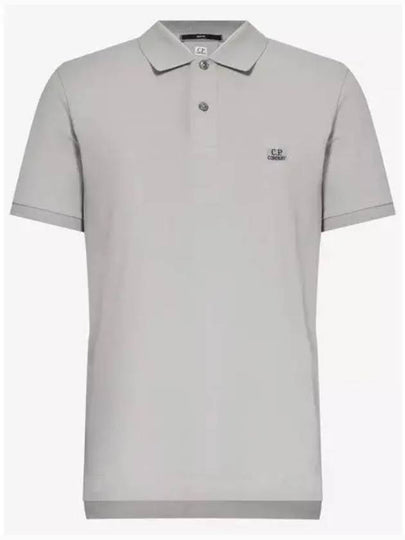 Stretch Piquet Regular Polo Shirt Grey - CP COMPANY - BALAAN 2