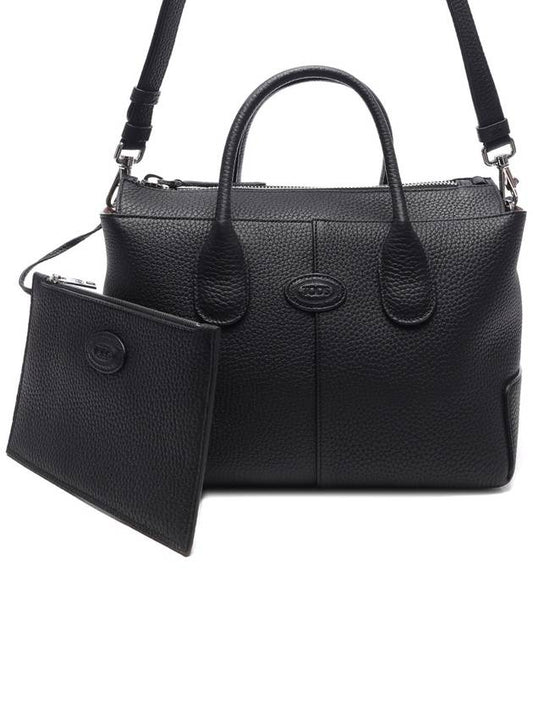 Di Leather Tote Bag Black - TOD'S - BALAAN 2