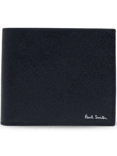 Signature Stripe Balloon Mount Fuji Interior Half Wallet Black - PAUL SMITH - BALAAN 2