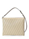 After FF Leather Shoulder Bag White - FENDI - BALAAN 2