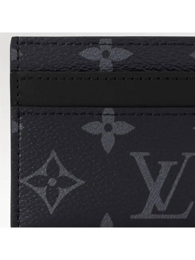 Monogram Eclipse Double Card Wallet Black - LOUIS VUITTON - BALAAN 6