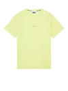 Tricromia Three Print Cotton Jersey T-Shirt Yellow - STONE ISLAND - BALAAN 1