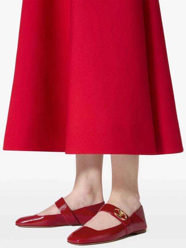 Valentino Garavani Flat shoes Red - VALENTINO - BALAAN 6