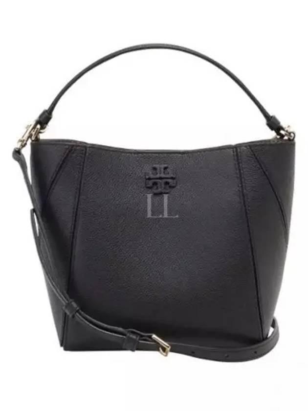 Mcgraw Logo Small Bucket Bag Black - TORY BURCH - BALAAN 2