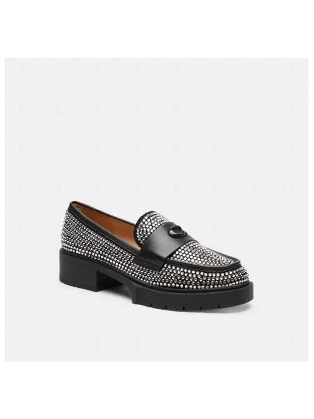 Leah Crystal Loafer Black - COACH - BALAAN 2