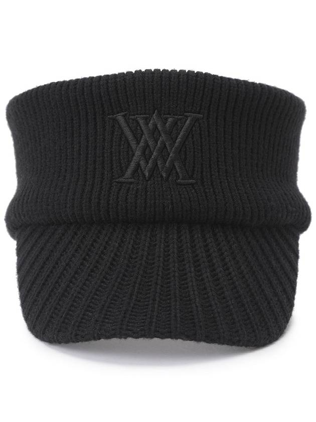 Official SOLID KNIT VISOR BK - ANEWGOLF - BALAAN 4