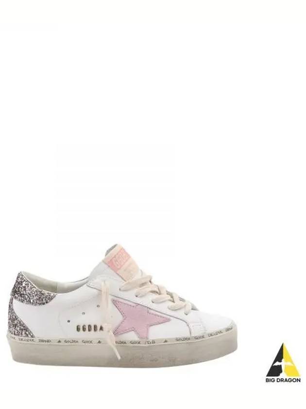 High Pink Star Glitter Low Top Sneakers White - GOLDEN GOOSE - BALAAN 2