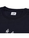 30/1 Jersey Relaxed Graphic Short Sleeve T-Shirt Navy - CP COMPANY - BALAAN 6