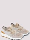Stretch Knit Low Top Sneakers Brown - BRUNELLO CUCINELLI - BALAAN 3