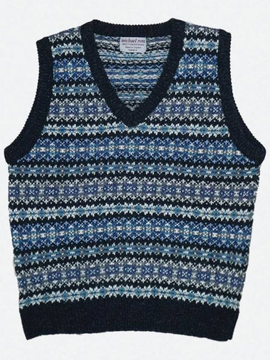 Country Fair Isle Slip over F02 Charcoal - MICHAELROSS - BALAAN 1